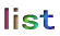 list