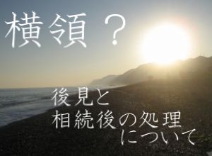 横領?後見と相続後の処理